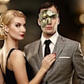 Miniatyrbillede 2 af 5: (sort Guld) Vintage Masquerade Maske Phantom Of The Opera Enøjet Halv