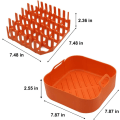 Miniatyrbild 2 av 5: Baconställ för ugn, Air Fryer Silikon Bacon Cooker Rack, Mikrovågsugn Cookware Bacon Baker, Nonstick Bacon Maker Mikrovågsugn Bricka