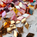 Miniatyrbilde 3 av 4: 320 stykker assorterte farger gjennomsiktige glassmosaikkfliser for DIY-håndverk