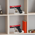 Miniatyrbillede 2 af 4: Pistol Display Stand 2 stk. Legetøjspistol Display Stand Holdere Klar Legetøjspistol Display Stativ Holder Til Børn Børn Universal