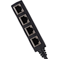 Miniatyrbild 5 av 5: RJ45 Splitter Adapter 1 till 4 portar Smidig överföring Utmärkt anslutning Nätverkskabeladapter