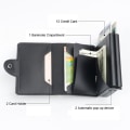 Miniatyrbild 3 av 5: Dubbel Anti-stöld Plånbok Rfid-nfc Säker Pop Up-korthållare blå