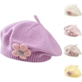 Pikkukuva 1 / 4: Pieni tyttö baretti talvi lämmin beanie taapero ranskalainen neulottu hattu vauva c