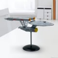 Miniatyrbillede 1 af 5: Model rumskibspynt med LED-lys, rumfartøj i rustfrit stål,