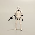 Miniatyrbillede 5 af 5: Star Wars Darth Vader Hvid Samurai Clone Trooper 3,75 Tommer Leddelt