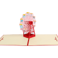 Pikkukuva 4 / 5: Pop Up -syntymäpäiväkortit, 3D-paperisyntymäpäiväkortit, joissa on litteä näyttöwidgetti, onnittelukortit kirjekuorilla ystävänpäivään, syksyyn, jouluun, kiitospäivään