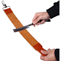 Miniatyrbillede 1 af 4: Ægte læder strop strop barber lige barberkniv fold barber læder