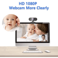 Miniatyrbild 3 av 5: Webkamera för PC med mikrofon, HD 1080p streaming webbkamera för PC, Mac, bärbar USB-kamera