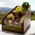 Miniatyrbillede 2 af 5: Bog Nook Bogreol, Dværghule Bogstøtter, Bognook Bogreol Indsæt Dekor Gyde, Bogreol Indsæt Dekorative Træ