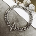 Miniatyrbillede 3 af 5: Drenge Bts Armbånd Kvinders Rustfrit Stål Armbånd Vedhæng Link Smykker，2