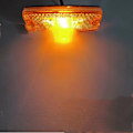 Miniatyrbilde 3 av 5: 4 stk 12V/24V oransje LED-klaringslys med reflektor, sidemarkeringslys