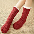 Miniatyrbild 5 av 5: Vinter Varma Dam Fluffy Fleece Foder Tofflor Strumpor, Mjuka Mysiga Fuzz