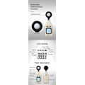 Miniatyrbild 5 av 5: Illuminansmätare, Handhållen Bärbar Luxmätare, Digital Display Illuminometer med Linslock för Belysningsmätning