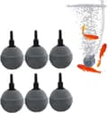 Akvarium Luftsten 6 Delar Akvarier Syrediffusor Luftsten för Akvarium Bollar Bubblare Diffusor för Akvarium Sten för Akvariumpump Akvarium Bub