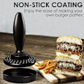 Pikkukuva 3 / 5: Burger Press Hamburger Press, Kaksisuuntainen Lihanmureutin ja -murskain,