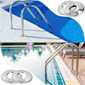 Miniatyrbild 2 av 5: Stegplatta för poolstege i rostfritt stål, slitstark reservdel för pool, professionell pooltillbehör