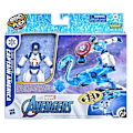 Miniatyrbild 1 av 4: Marvel Avengers Figur, 2-in-1 Bend & Flex Ice Mission Captain America