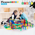 Miniatyrbillede 2 af 7: Picasso-Tiles 150-bit bilbane Multicolor