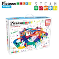 Miniatyrbillede 7 af 7: Picasso-Tiles 150-bit bilbane Multicolor