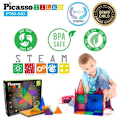 Miniatyrbild 5 av 8: Picasso-Tiles 60 bitar Glow in the Dark