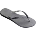 Miniatyrbillede 3 af 3: Hawaiian flip flops Slim Sparkle, Grå 39/40