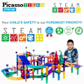 Miniatyrbillede 5 af 7: Picasso-Tiles 150-bit bilbane Multicolor