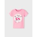 Miniatyrbillede 1 af 2: Name it Mini Rosa Flamingo T-shirt, Storlek 104