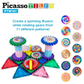 Pikkukuva 7 / 8: Picasso-Tiles Gears 101 kpl Multicolor