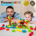 Pikkukuva 2 / 9: Picasso-Tiles Bristle Blocks 100 Pieces, Safari Multicolor