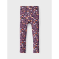 Miniatyrbillede 2 af 3: Name it Leggings, lilla blomster, str. 98 Multicolor