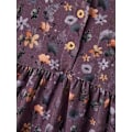 Pikkukuva 3 / 3: Name it pitkähihainen mekko, violetti kukkainen, koko 92