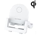 KH-18 15W Vertikal Trådløs Hurtiglader med Telefonholder White