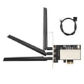 för Broadcom Bcm94360CSAX Bcm943602CS Bcm94331CSAX WLAN-kort Desktop PCI-E-omvandlaradapter + Antenn för Apple WiFi-kort Svart