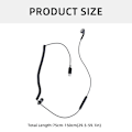 Miniatyrbild 5 av 8: USB Type C Wired Coiled Single-Sided Earphone with Call and Volume Control