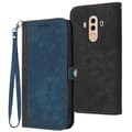 For Huawei Mate 10 Pro side spenne dobbel fold håndstropp skinn telefonveske Red
