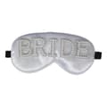 Brudögonmask med pärlor, sovmask BRIDE för möhippa, brudgåva, bröllopsdusch, vit BRIDE