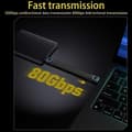 Pikkukuva 4 / 4: 240W 8K 80Gbps USB-C / Type-C - USB-C / Type-C Thunderbolt 5 -täystoiminnallinen FPC-kaapeli datakaapeli Black