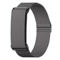 Kompatibel med Google Fitbit Air Fitness Tracker Bånd Spennedesign Elastisk Vevd Stropp Justerbart Armbånd DarkGrey