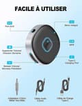 Miniatyrbillede 5 af 5: Bluetooth-modtager Multifunktionel Plug and Play Bluetooth-adapter Bluetooth 5.0