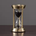 Metal Messing Timeglas Sandur Timere 10 Minutter, Glas Sandglas