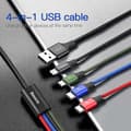 Miniatyrbillede 1 af 5: BASEUS Rapid Series 4 i 1 USB-kabel iP 2 x Type C Micro USB Data Sync-kabel Opladerkabel til iPhone[ls]