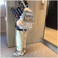 Miniatyrbild 4 av 5: Kawaii Ryggsäck med Kawaii Pin och Tillbehör Söt Kawaii Ryggsäck för Skolväska Kawaii Tjej Ryggsäck Söt (Blå)