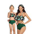 Miniatyrbilde 1 av 5: Dame, Jenter Todelt Volang Høy Midje Bikini Badeantrekk H XL