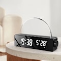 Miniatyrbillede 2 af 5: Digitalt ur LED-ur med lysdisplay Temperatur Dato Digitalt vækkeur til soveværelse Solopgang Simulation Stor skærm,B