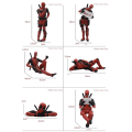 Miniatyrbilde 5 av 5: 1 stk Deadpool Funky-modell: Omfavn ånden til en rampete superhelt, håndlaget, superheltdekorasjon, sovestilling Style02