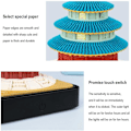 Pikkukuva 4 / 5: 2024 Työpöytäkalenteri valoilla 3D Muistio Paperi Taide Sakura Puu Luova 3D Työpöytäkalenteri Post It -laput Muistio Paperi Taide Temple-C