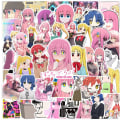 Miniatyrbilde 1 av 5: 50 stk japanske anime BOCCHI The Rock! Klistremerker Vanntette vinyl Kawaii klistremerker for barn tenåringer voksne skateboard datamaskin bærbar gitar
