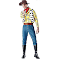 Pikkukuva 3 / 4: Cosplay Story Woody -asu setti Cowboy Jouluasu Unisex Sheriffi Halloween Karnevaali Pukeutumisjuhlat Lelu Lavaesitys Korkealaatuinen M Women