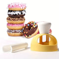 Miniatyrbilde 5 av 5: 2 stk Non-Stick Donut Maker Sett - Plastkutter & Dyppetang, Enkle DIY Bakeverktøy for Hjemmekjøkken, Donutform, Doughnut Bakeverktøy