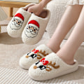 Miniatyrbillede 7 af 7: RUYI Jule-Tøfler til Kvinder og Mænd - Plys Tøfler, Vintertøfler Varme og Fluffy, Skridsikre Letvægts Bløde Tøfler, Julegaver Moon 38-30 (suitable for size 37-38)